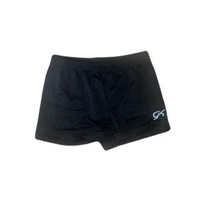GK Black Sports Shorts with Logo